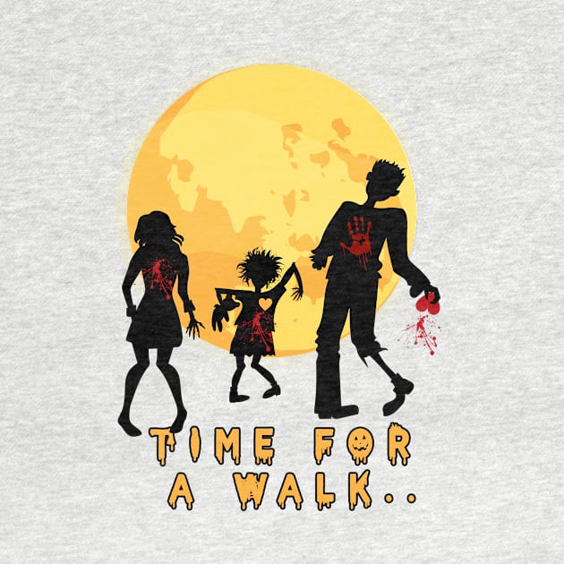 Zombie Walk T Shirt, Zombie Walk Shirt, Halloween T Shirt, Halloween Shirt, Time for a Walk T-Shirt by LetsBeginDesigns